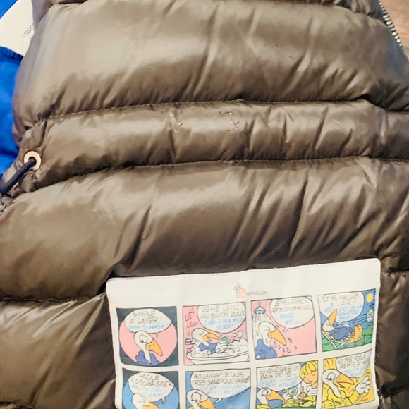 Moncler men’s navy puff shearling jacket - Picture 8 of 9